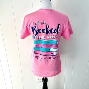 Simply Southern graphic t-shirt I’m all booked book lovers t-shirt size small